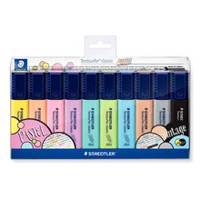 Marca Texto Staedtler Textsurfer Classic Pastel - Kit com 10 cores