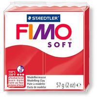 Massa de Modelar Fimo Soft 57g 02 vermelho natal