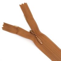Zíper de Nylon Invisível - 60 cm 856 castanha