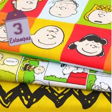 Kit de Tecido Snoopy: Personagens (50x150) 3 Estampas