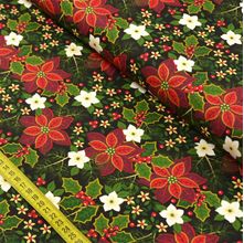 Tecido Natal para Patchwork - Floral Natalino Cor 2308 (0,50x1,50)