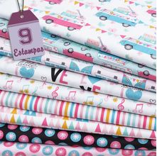 Kit de Tecido Peace and Love (50x150) 9 Estampas