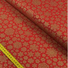 Tecido Natal para Patchwork - Flocos de Neve Vermelho Cor 2312 (0,50x1,50)