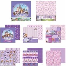 Kit Folhas para Scrapbook Disney - Princesinha Sofia