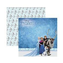 Folha para Scrapbook Dupla Face Disney - Frozen 2 Paisagem