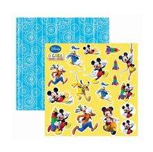 Folha para Scrapbook Dupla Face Disney - A Casa do Mickey Recortes