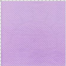 Tecido Estampado Para Patchwork - Composê Poá Lilás Cor 1597 (0,50X1,40)