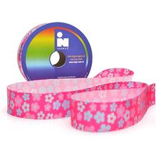Fita de Cetim Estampada Floral 448 nº 5 c/ 10 metros