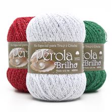 Kit Linha Pérola Brilho Natal Prata - 3 Cores