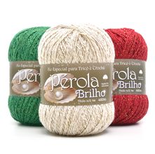 Kit Linha Pérola Brilho Natal Dourado - 3 Cores