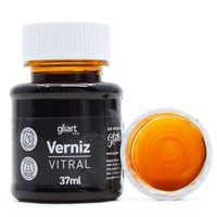 Verniz Vitral à Base de Água 37ml - Gliart 003 amarelo ouro