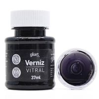 Verniz Vitral à Base de Água 37ml - Gliart 037 preto