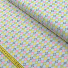 Tecido Estampado para Patchwork - Pandinhas: Argile (0,50X1,40)