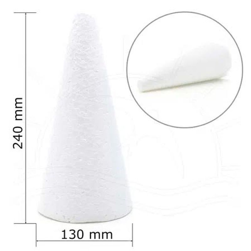 CONE DE ISOPOR 240MM X 130MM