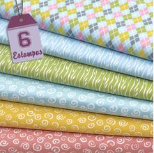 Kit de Tecido Pandinhas: Pandas II (30x70) 6 Estampas