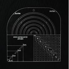 Gabarito de Curvas para Patchwork - Lanmax