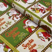 Tecido Natal para Patchwork - Semaninha Noel Cor 2307 (0,60x1,50)