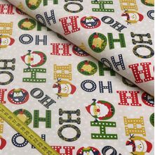 Tecido Natal para Patchwork - Ho Ho Ho Cor 2306 (0,50x1,50)