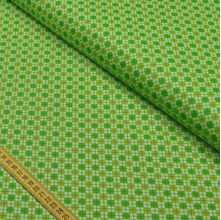 Tecido Estampado para Patchwork - Fazendinha: Xadrez Verde Cor 3 (0,50x1,50)