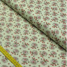 Tecido Estampado para Patchwork - Garden: Mini Regadores Menta (0,50x1,40)