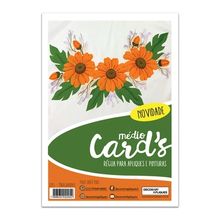 Régua Médio Cards Apliques e Pinturas - Margaridas
