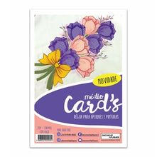 Régua Médio Cards Apliques e Pinturas - Tulipas com Laço