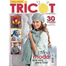 Revista Portuguesa Faça Fácil Tricot n° 1 - Originais e Quentinhos