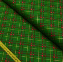 Tecido Estampado para Patchwork - Xadrez Tartan Verde Cor 2315 (0,50x1,40)