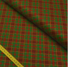 Tecido Estampado para Patchwork - Xadrez Tartan Vermelho e Verde Cor 2314 (0,50x1,40)