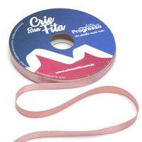 Fita de Cetim Toque Suave nº02 10mm 50 metros - Crie Sua Fita Progresso 1143 - rosa velho