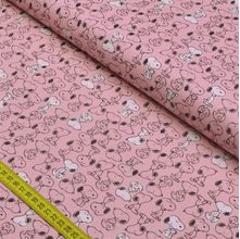 Tecido Estampado para Patchwork - Coleção Snoopy Color Rose (0,50x1,40)