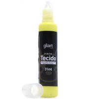 Tinta Pinta Tecido 31ml - Gliart Amarelo limão