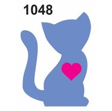 Molde Stencil Gato em PVC 15x20cm - Fast Patch