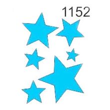 Molde Stencil Estrelas em PVC 15x20cm - Fast Patch