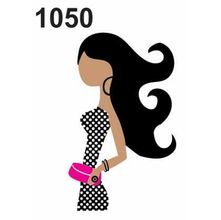 Molde Stencil Mulher em PVC 15x20cm - Fast Patch