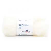 Lã para Feltragem TOP Pingouin - 25g 002 branco