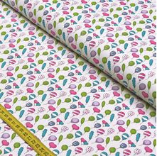 Tecido Estampado para Patchwork - Fofurices: Mini Balões Creme (0,50x1,40)