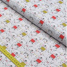 Tecido Estampado para Patchwork - Simplesmente: Abraço de Urso (0,50x1,40)