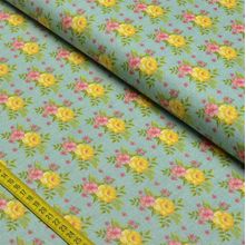 Tecido Estampado para Patchwork - Beautiful Smile: Bouquet Tiffany (0,50x1,40)