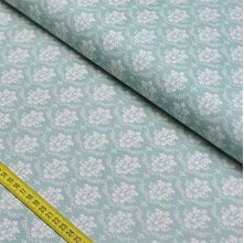 Tecido Estampado para Patchwork - Beautiful Smile: Damask Tiffany (0,50x1,40)