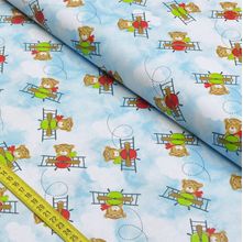 Tecido Estampado para Patchwork - Estilotex Luxo: Aviador Cor 01 (0,50x1,50)