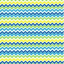 Tecido Fast Patch Termodinâmico 24x35cm - Estampado Chevron Colors Azul