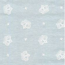Tecido Fast Patch Termodinâmico 24x35cm - Estampado Coroa de Arthur Cinza