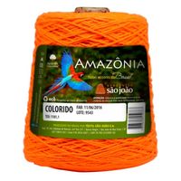 Barbante Amazônia Neon nº04 600g - 921 Metros 34 - laranja