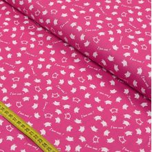 Tecido Estampado para Patchwork - Essentials Gatos Fundo Pink (0,50x1,50)