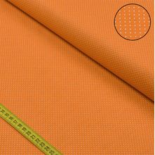 Tecido Estampado para Patchwork - Essentials Micro Poá Branco Fundo Laranja (0,50x1,50)