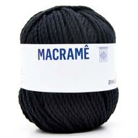Linha Macramê 400g - Pingouin 100 preto