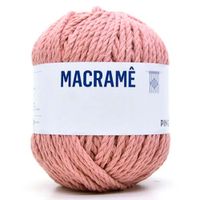 Linha Macramê 400g - Pingouin 1376 rosa chá