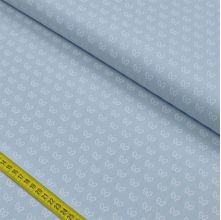 Tecido Estampado para Patchwork - Coração de Pano: Borboleta Fundo Azul (0,50x1,40)