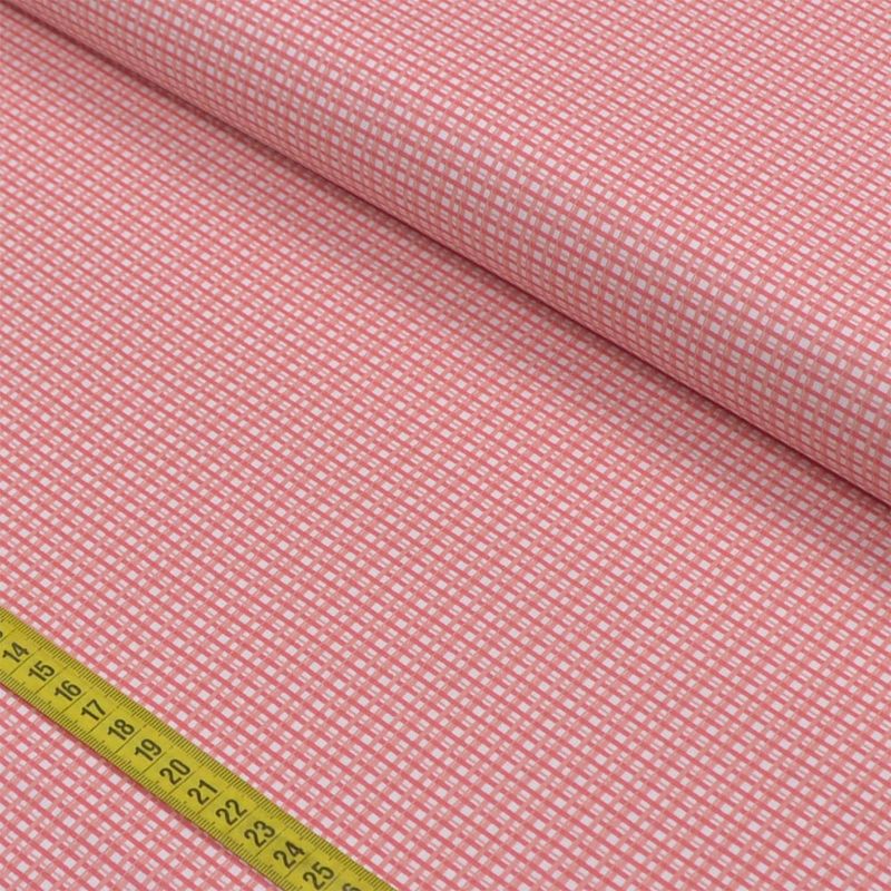 Tecido Estampado para Patchwork - Xadrez Pink (0,50x1,40) - Bazar Horizonte